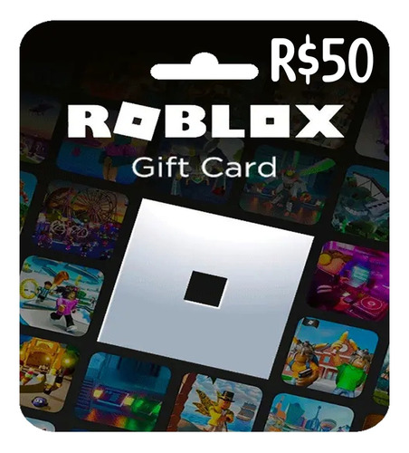 Cartão Gift Card Roblox Vale Presente Carde 50 Reais